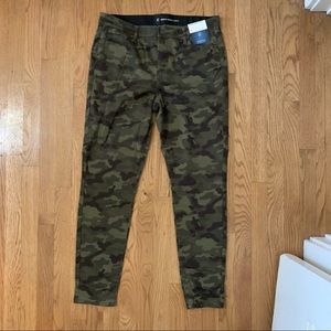 Camo Printed Skinny Jeans Skinny Ankle Pants